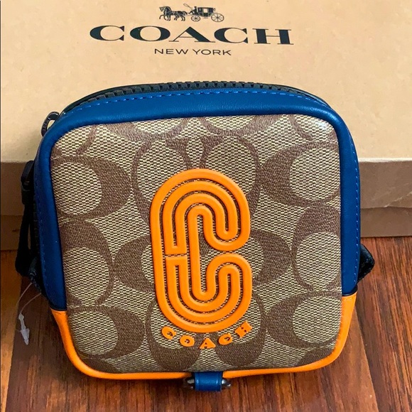 Coach Other - Square Hybrid Pouch Signature Canvas NEW